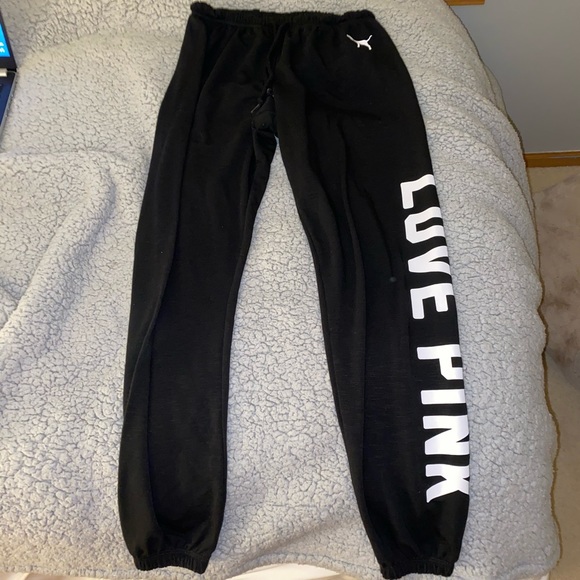 PINK Victoria's Secret Pants - Black Victoria’s Secret PINK Sweatpants
